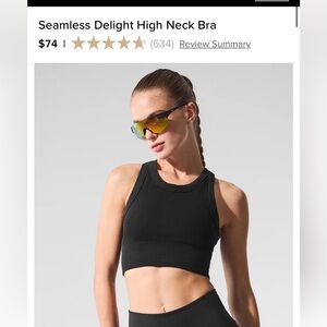 Seamless Delight High Neck Bra Alo
